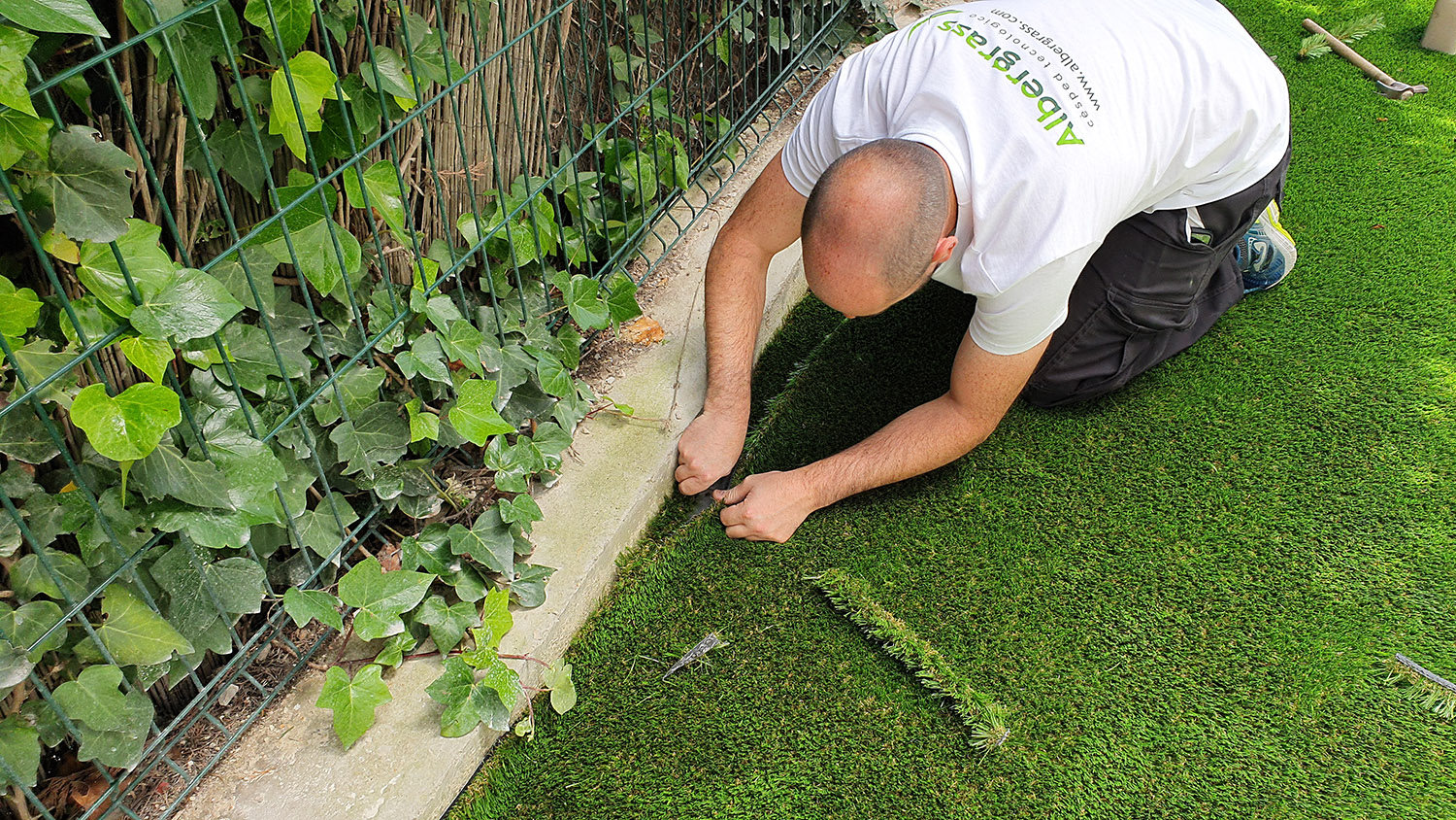 albergrass installing turf